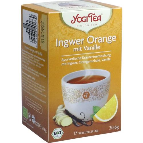 YOGI TEA| Ingwer | Orange mit| Vanille |Bio Filterbeutel|17X 1,8g