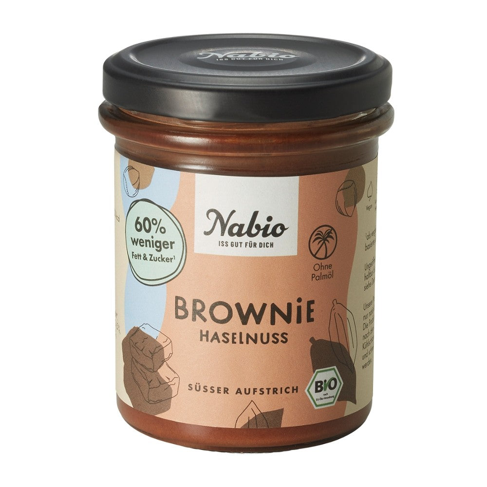 Nabio |Süßer Aufstrich| Brownie Haselnuss  |175g